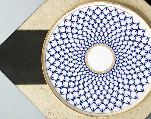 Service à thé russe - Porcelaine Impériale Lomonossov