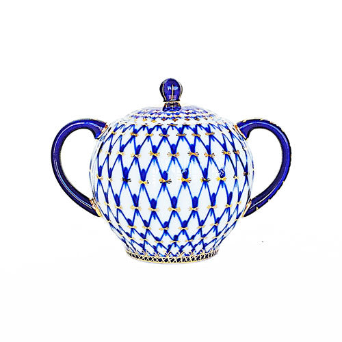 Russian sugar pot imperial porcelain lomonosov