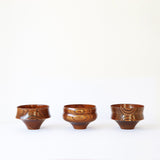 The Roaming Chair bowl Wooden Bowl Tsumugi Kine-Gata 11 x 8 cm - Brown