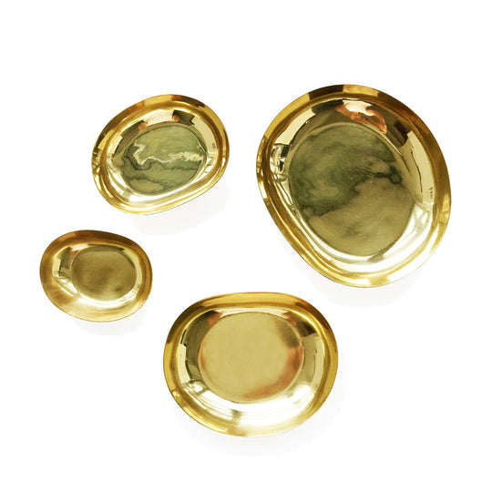 The Roaming Chair Dish Brass Mini Dishes - Set of 4