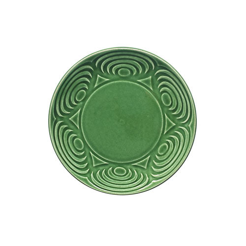Japanese Ceramic Dinner Plate Green 18cm