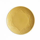 Japanese Ceramic Dinner Plate Yellow 24cm