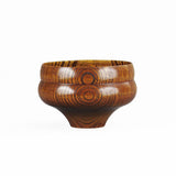 Japanese Wooden Bowl Tsumugi Hisago-Gata Brown