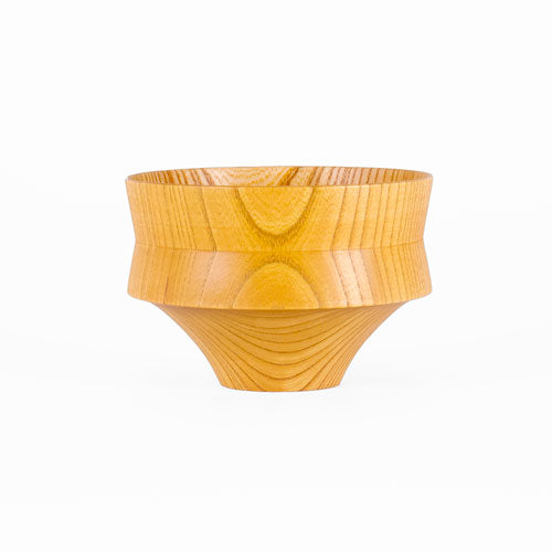 Japanese Wooden Bowl Tsumugi Kine-Gata Natural