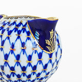 Russian tea set creamer imperial porcelain Lomonosov front view