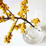 Small Glass Vases With Yellow Branch