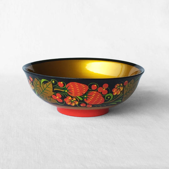 The Roaming Chair bowl Lacquered Bowl 14x5cm - Hand Painted Khokhloma