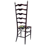 The Roaming Chair Chairs Pair of Vintage Chiavari High Back Chairs Italy 1950s