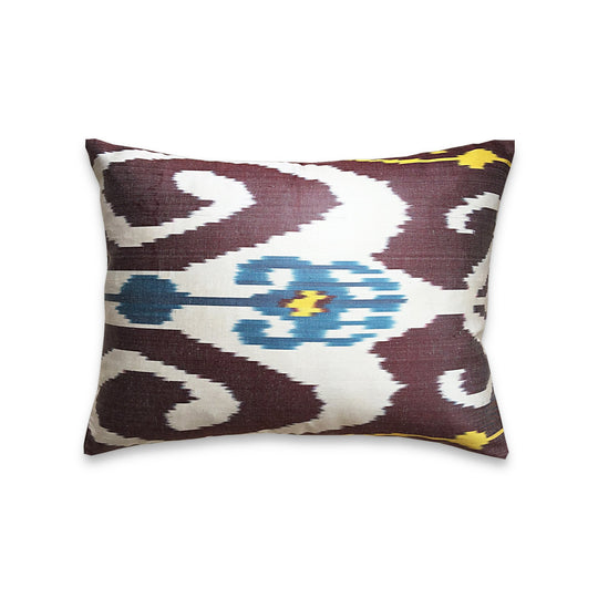 The Roaming Chair cushion Authentic Ikat Cushion Silk 40x50cm - Chiraz