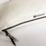 The Roaming Chair cushion Metallic Cushion White 30x50cm