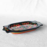 The Roaming Chair Dish Lacquerware Serving Dish 26 x 14 cm - Hand Painted Khokhloma