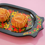 The Roaming Chair Dish Lacquerware Serving Dish 26 x 14 cm - Hand Painted Khokhloma