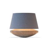 Bedside Lamp Lamp With Dimmer Oak & Grey Linen