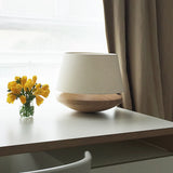 The Roaming Chair Table Lamp Table Lamp Oak & White Linen